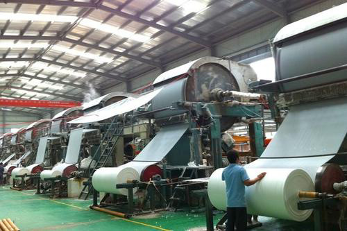 造纸工业生产图